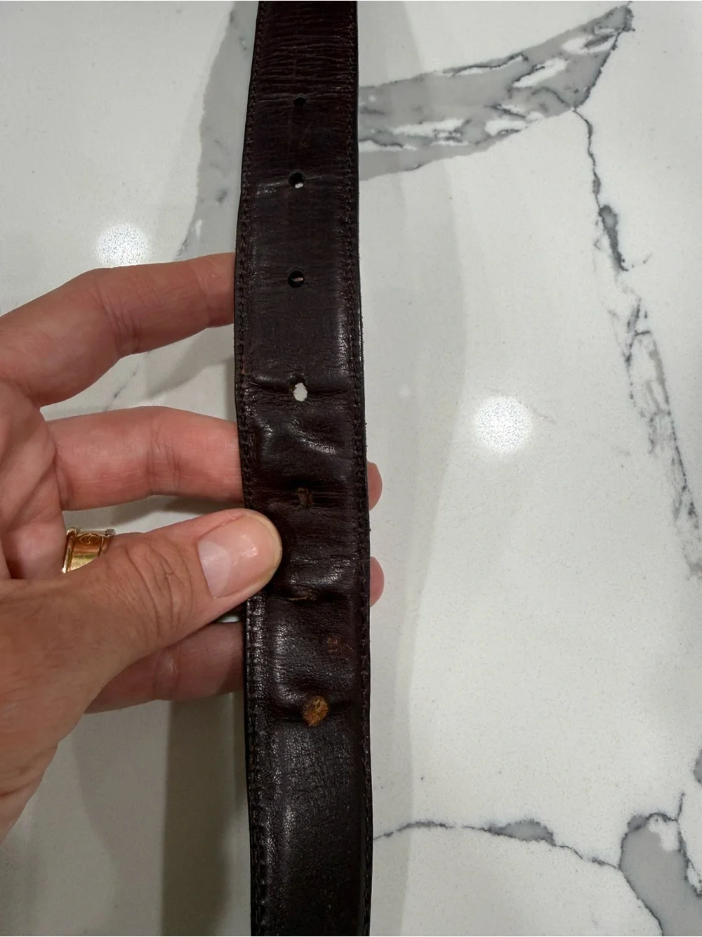 Gucci Brown/Black Reversible Leather Belt Men’s Size 40